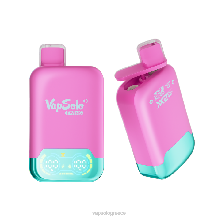 VapSolo TWINS ατμός μιας χρήσης | Vapsolo Wholesale 60X433 φράουλα βατόμουρο κεράσι πάγος & πάγος σταφυλιού