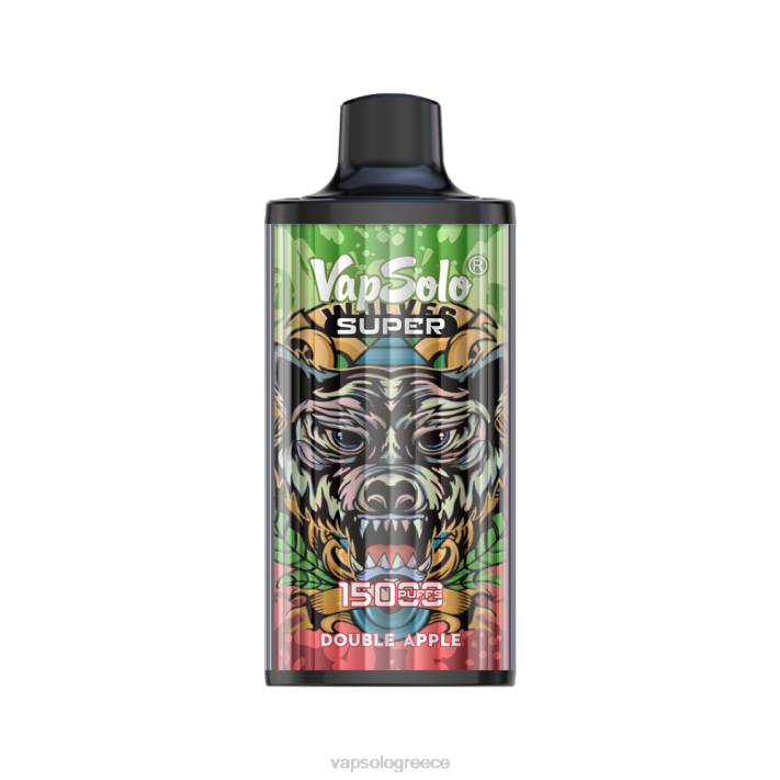 VapSolo SUPER ατμός μιας χρήσης | Vapsolo Αθήνα 60X417 διπλό μήλο
