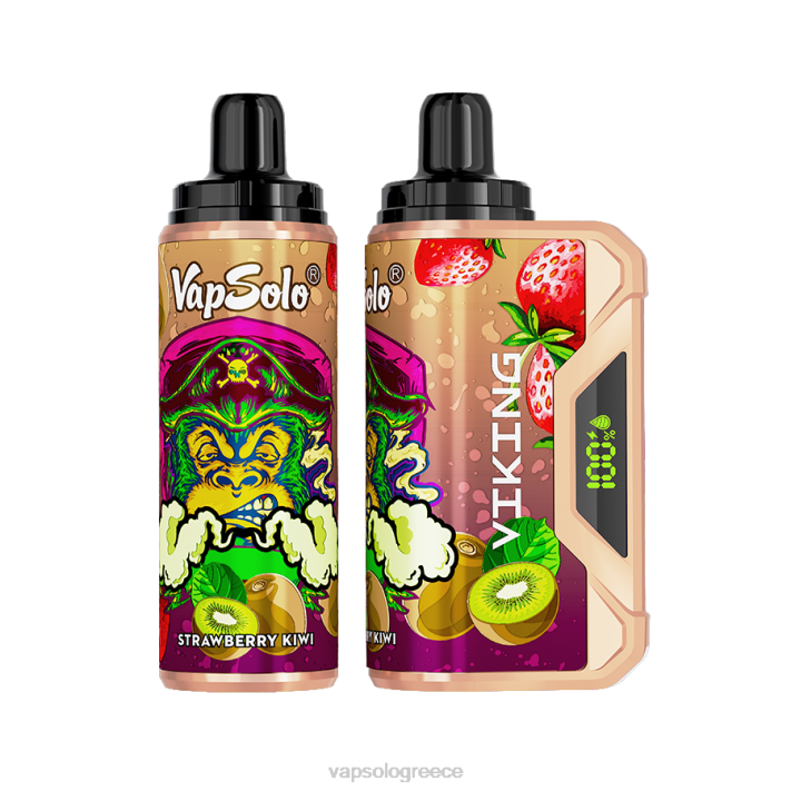VapSolo VIKING ατμός μιας χρήσης | Vapsolo Puff 60X444 ακτινίδιο φράουλα